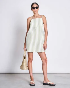 Mini Dress Alloa Pistachio Striped