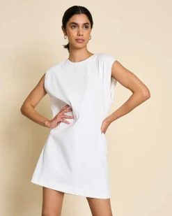 Mini Dress Nanita White Gots