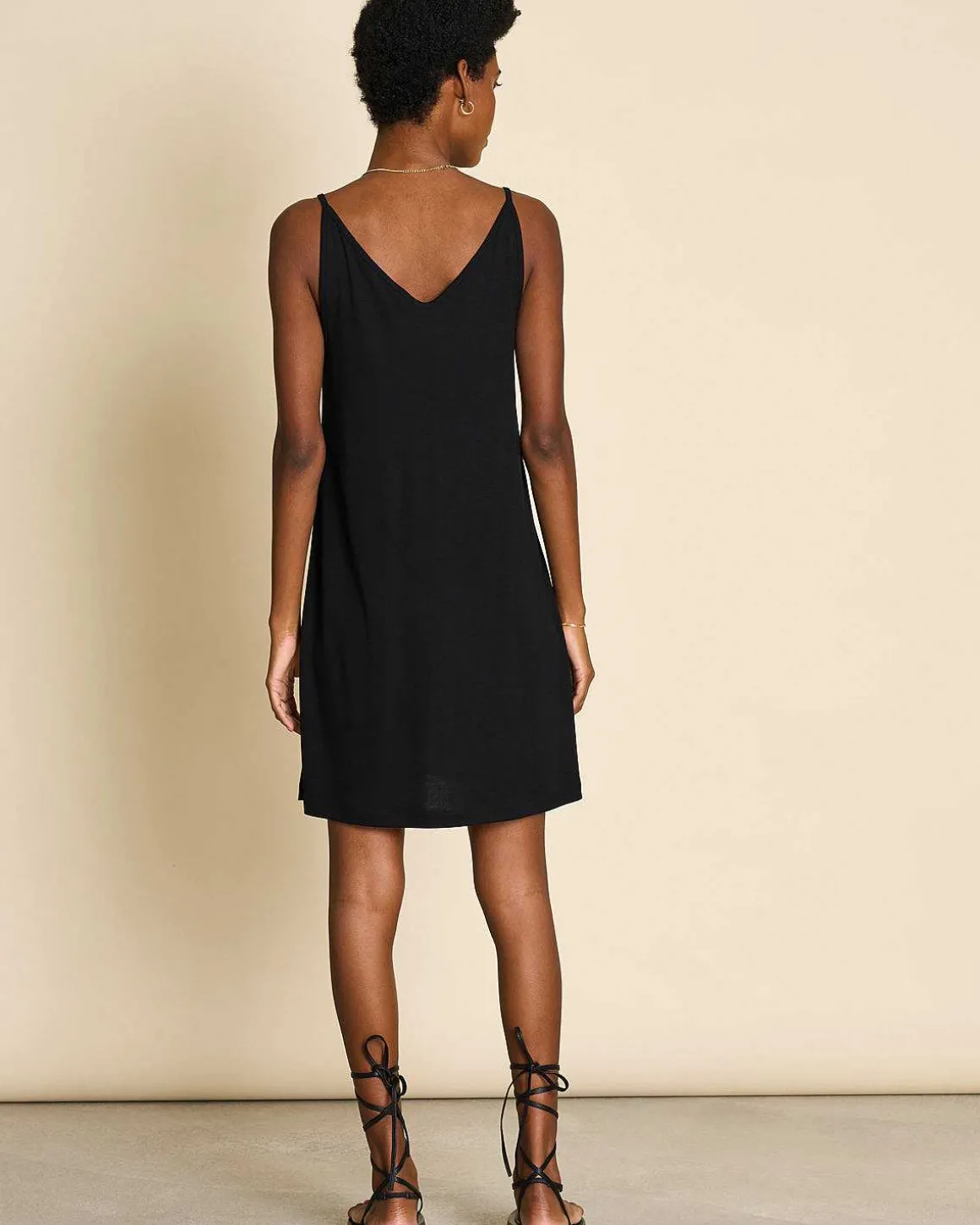 Mini Dress Triangle Black