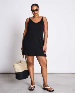 Mini Dress Triangle Black