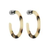 Mini Hoops Blonde Tortoise