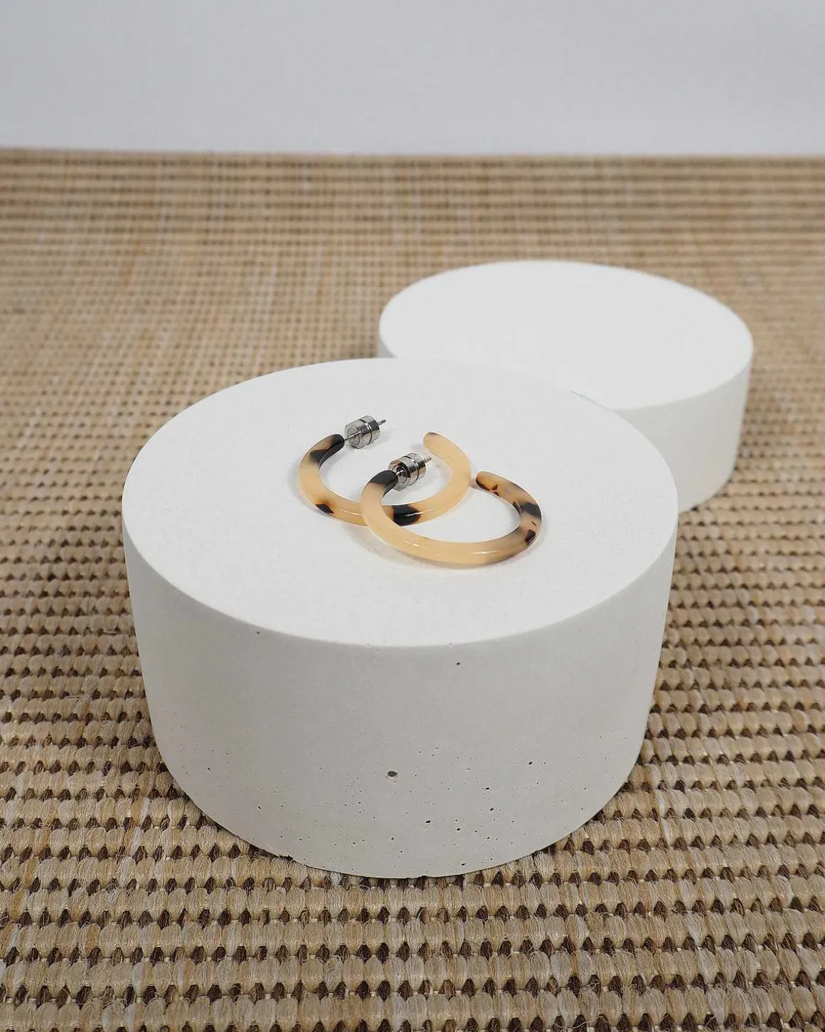 Mini Hoops Blonde Tortoise