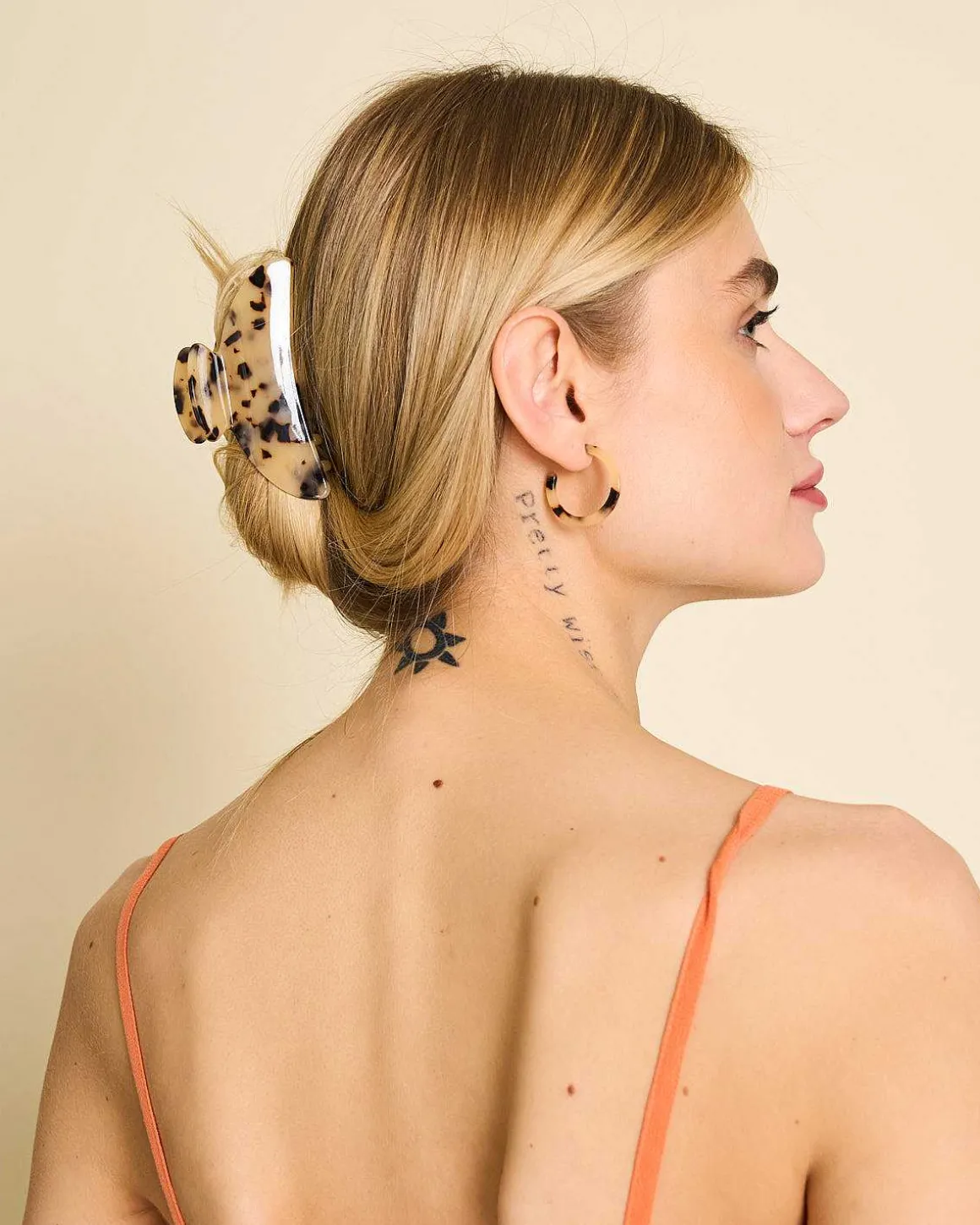 Mini Hoops Blonde Tortoise