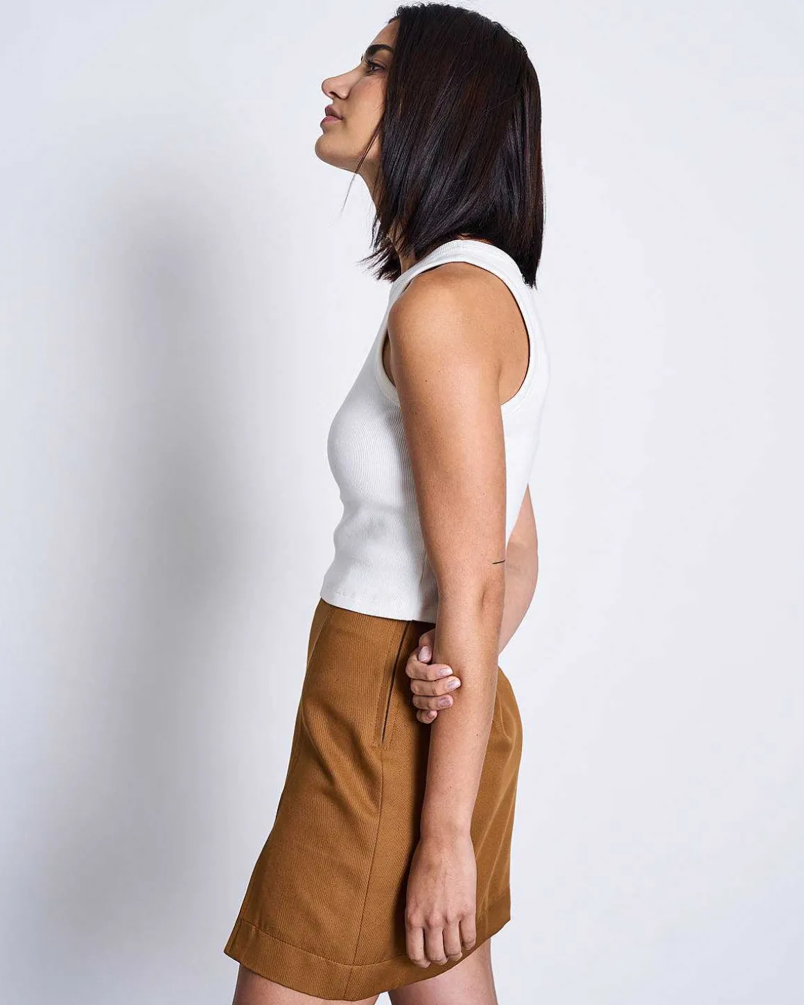 Mini Skirt Ainoha Cognac