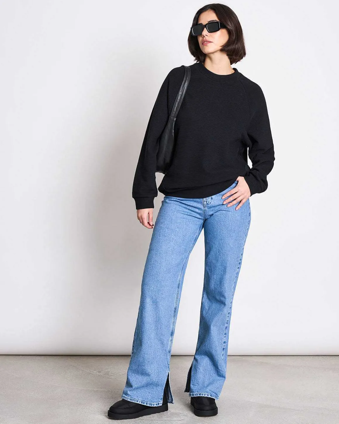 O-Sweater Toulon Rib Black