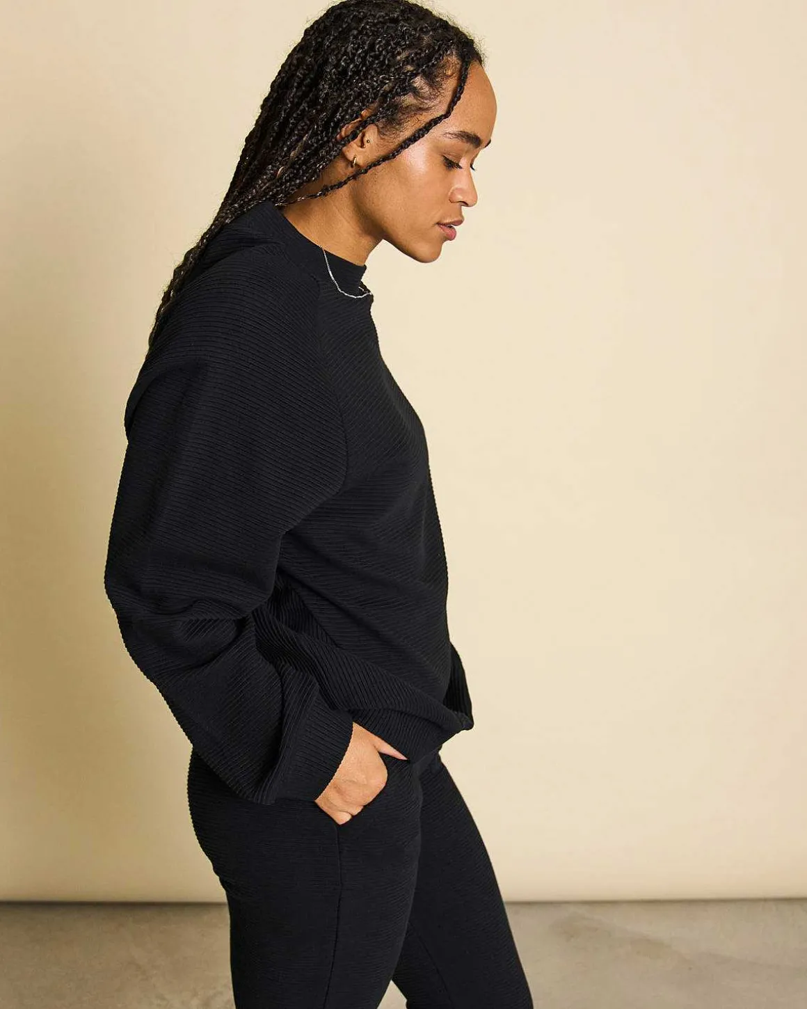 O-Sweater Toulon Rib Black