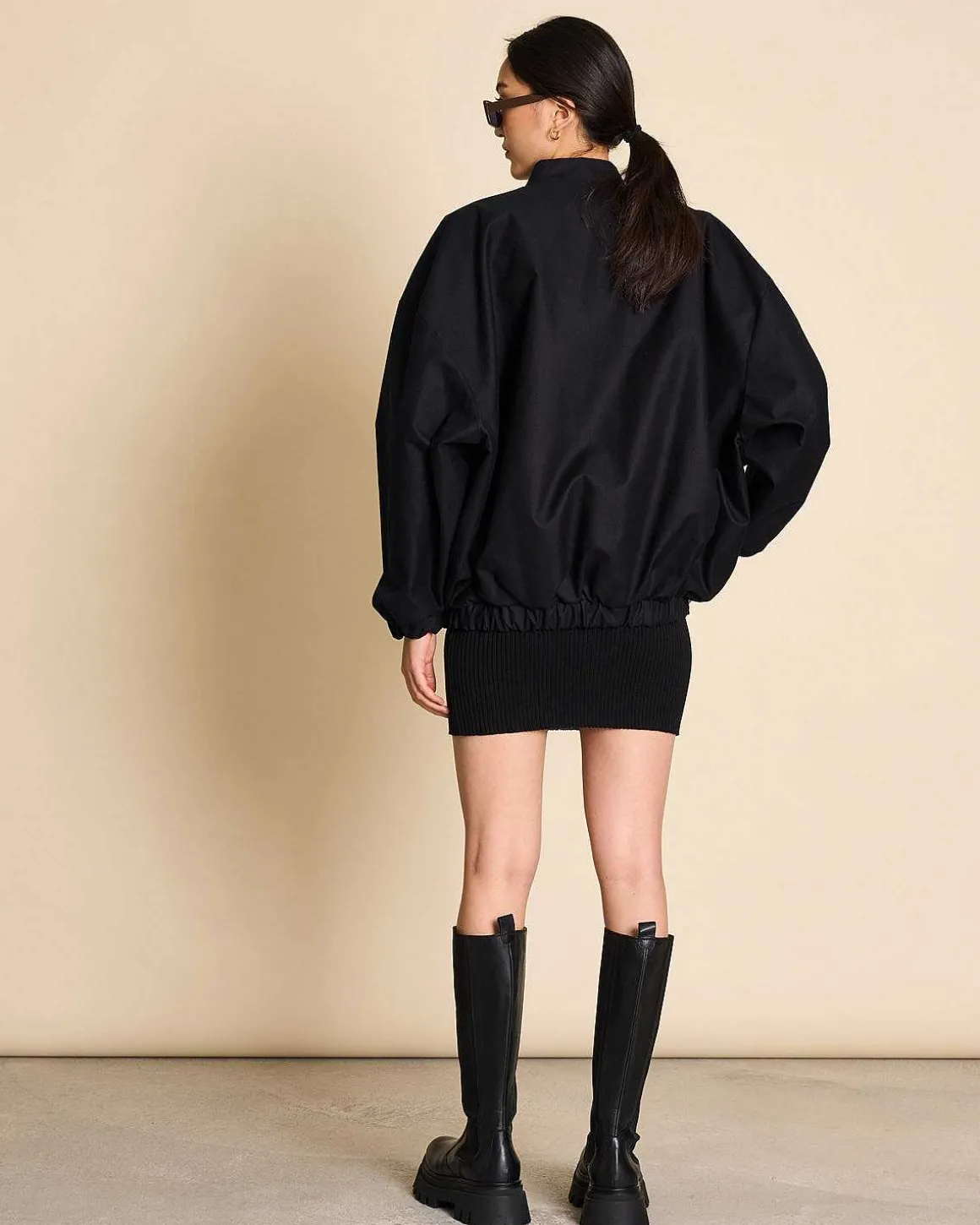 Oversized Blouson Tanaro Black