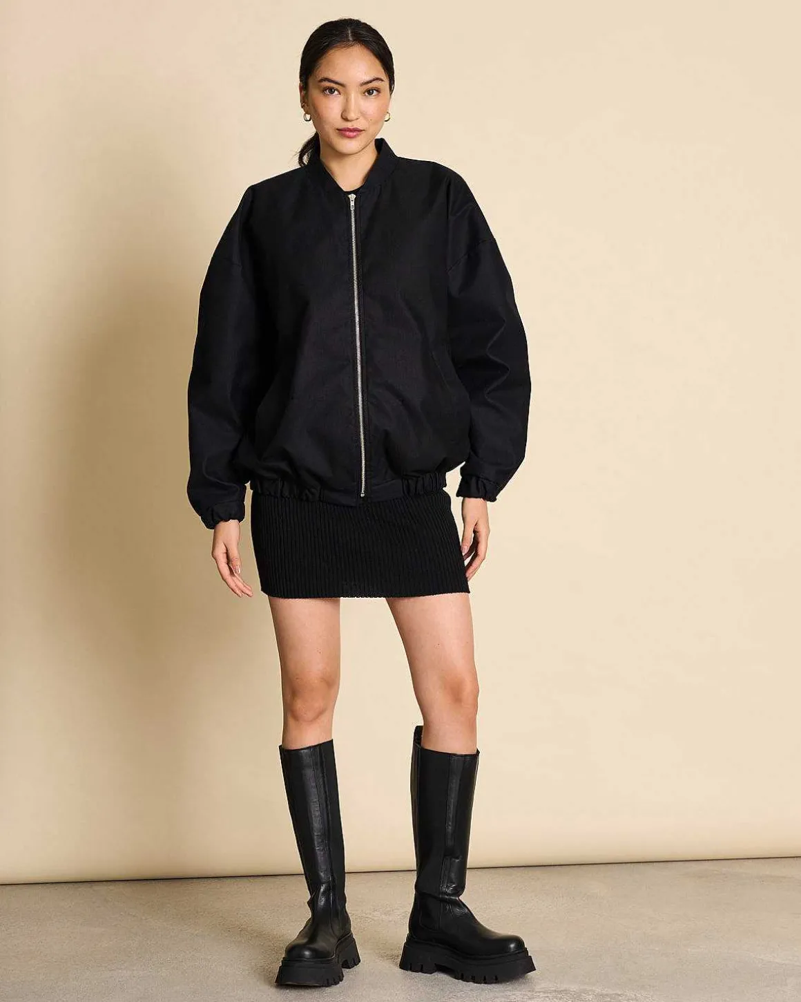 Oversized Blouson Tanaro Black