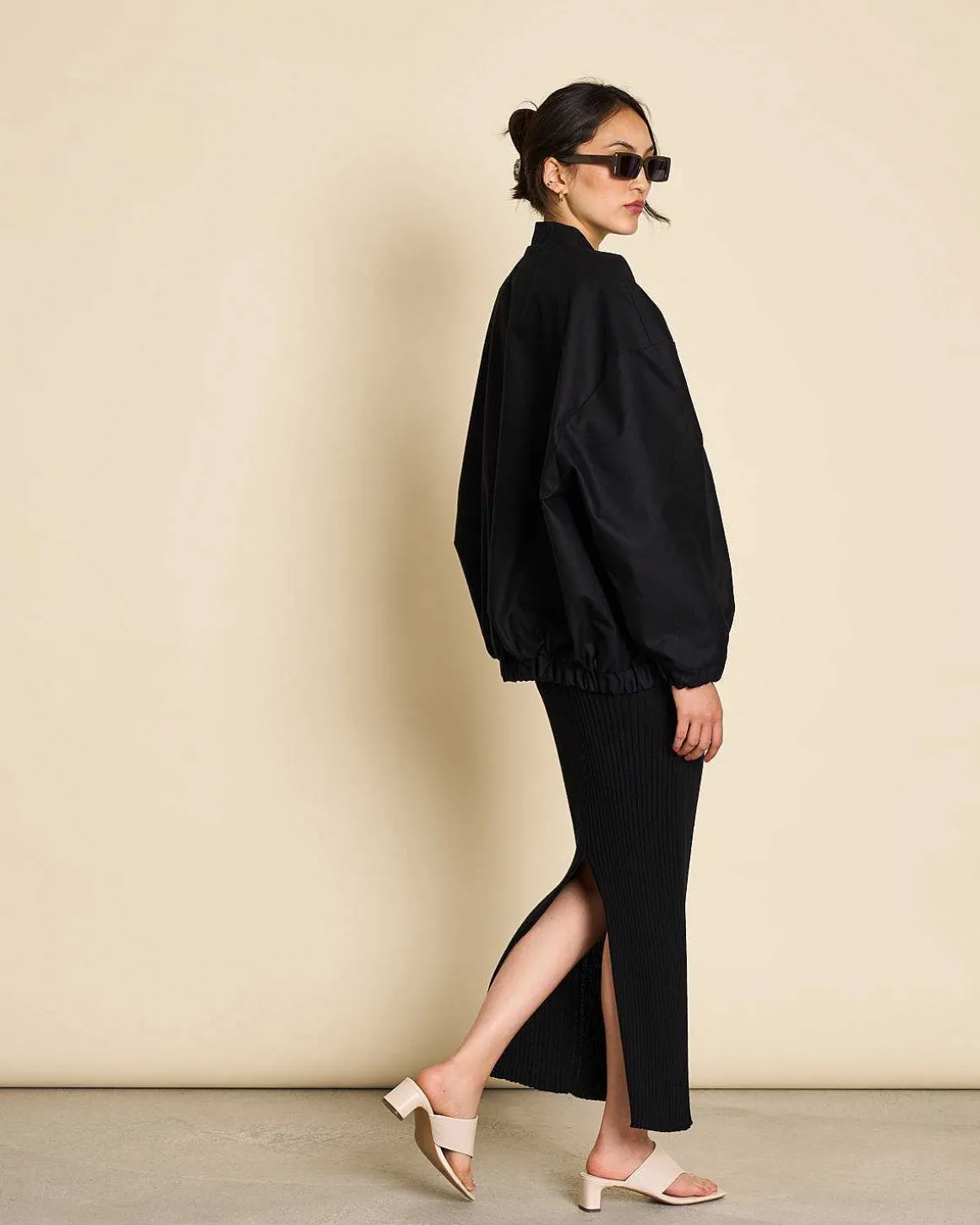 Oversized Blouson Tanaro Black