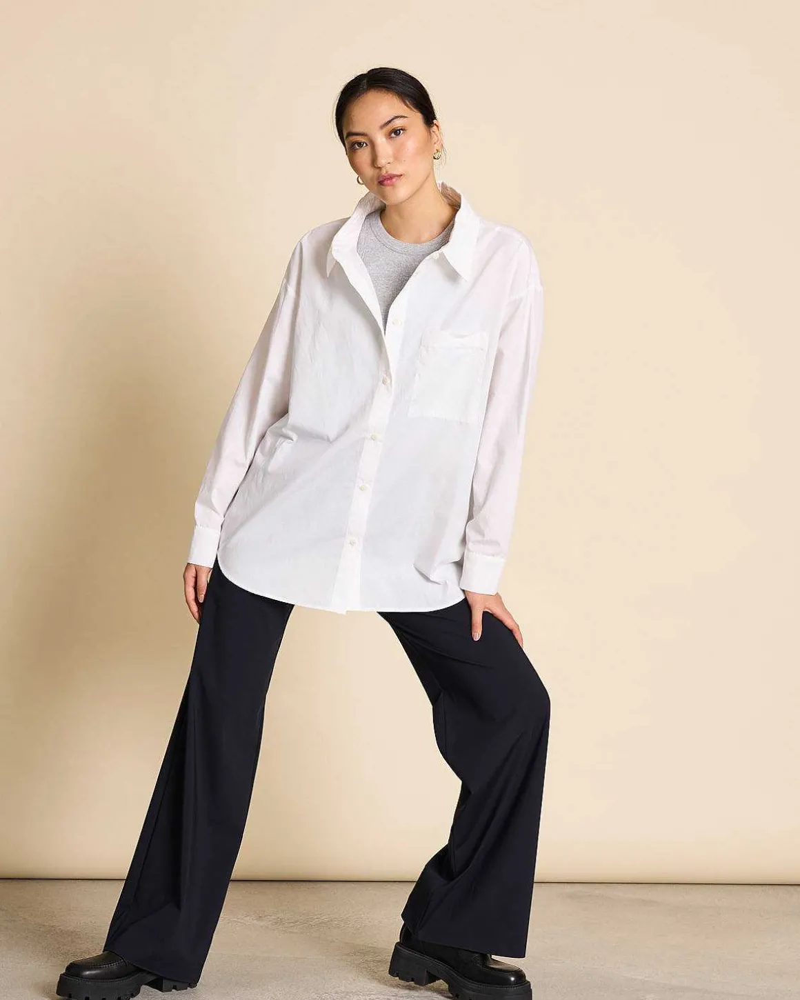 Oversized Shirt Mamro White