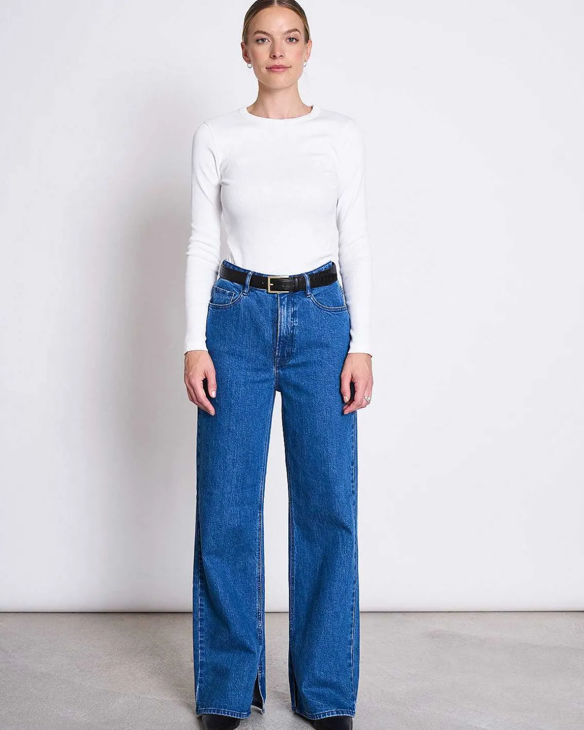 Rib Longsleeve Muri White Gots