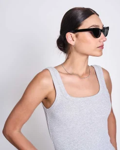 Rib Top Talli Light Grey Gots