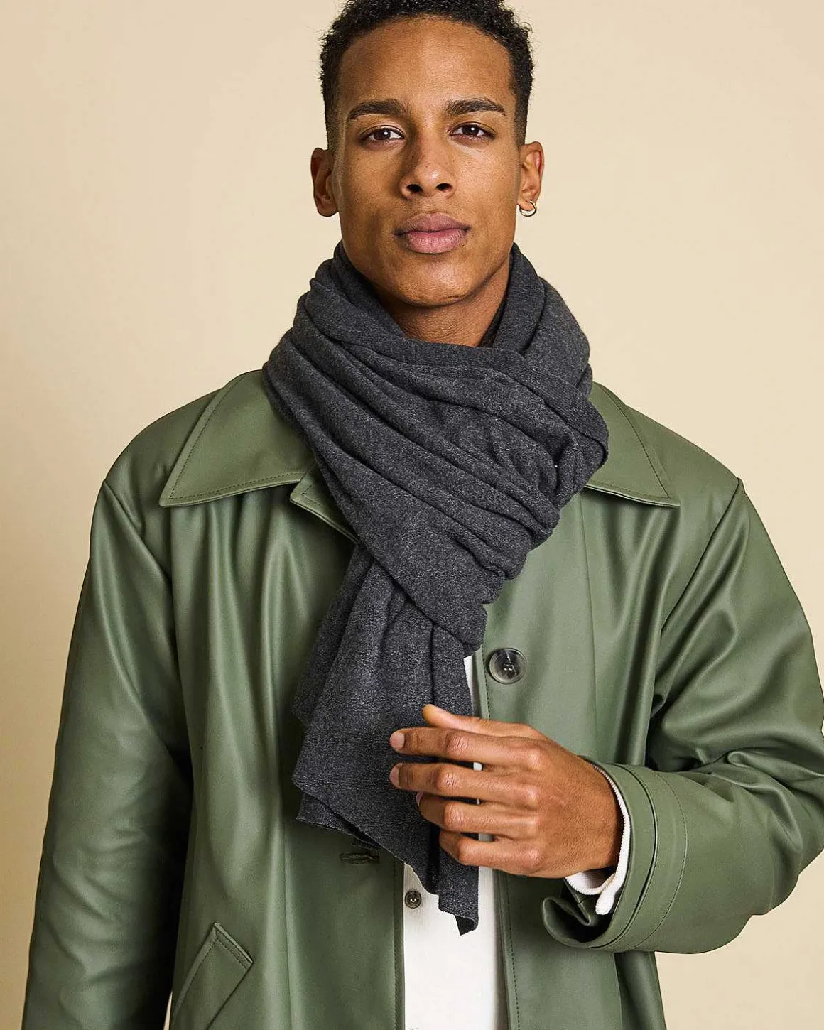 Scarf Ross Dark Grey For Men
