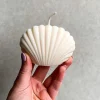 Shell Candle Ivory