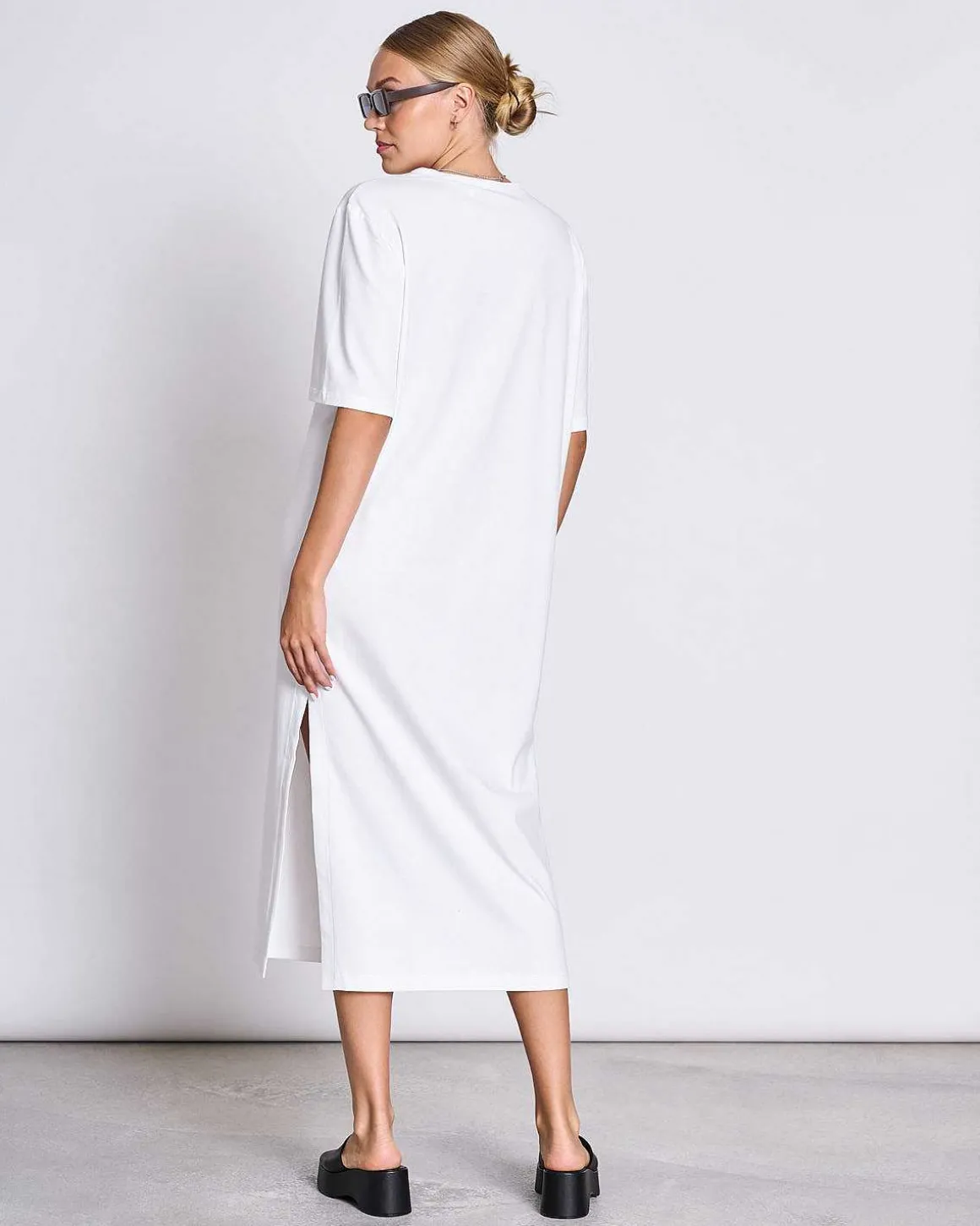 Shirt Dress Crovie White Gots