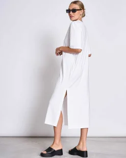 Shirt Dress Crovie White Gots