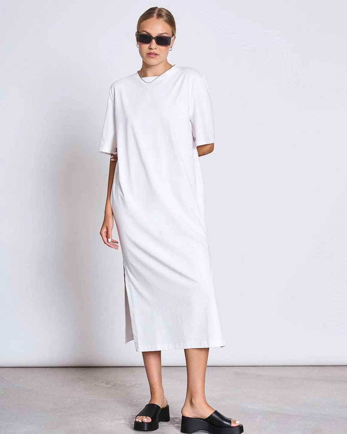 Shirt Dress Crovie White Gots