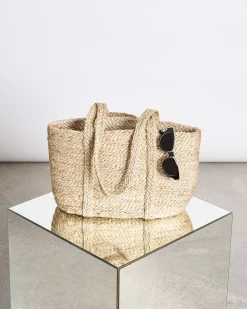 Shopping Basket Jute Long Handle