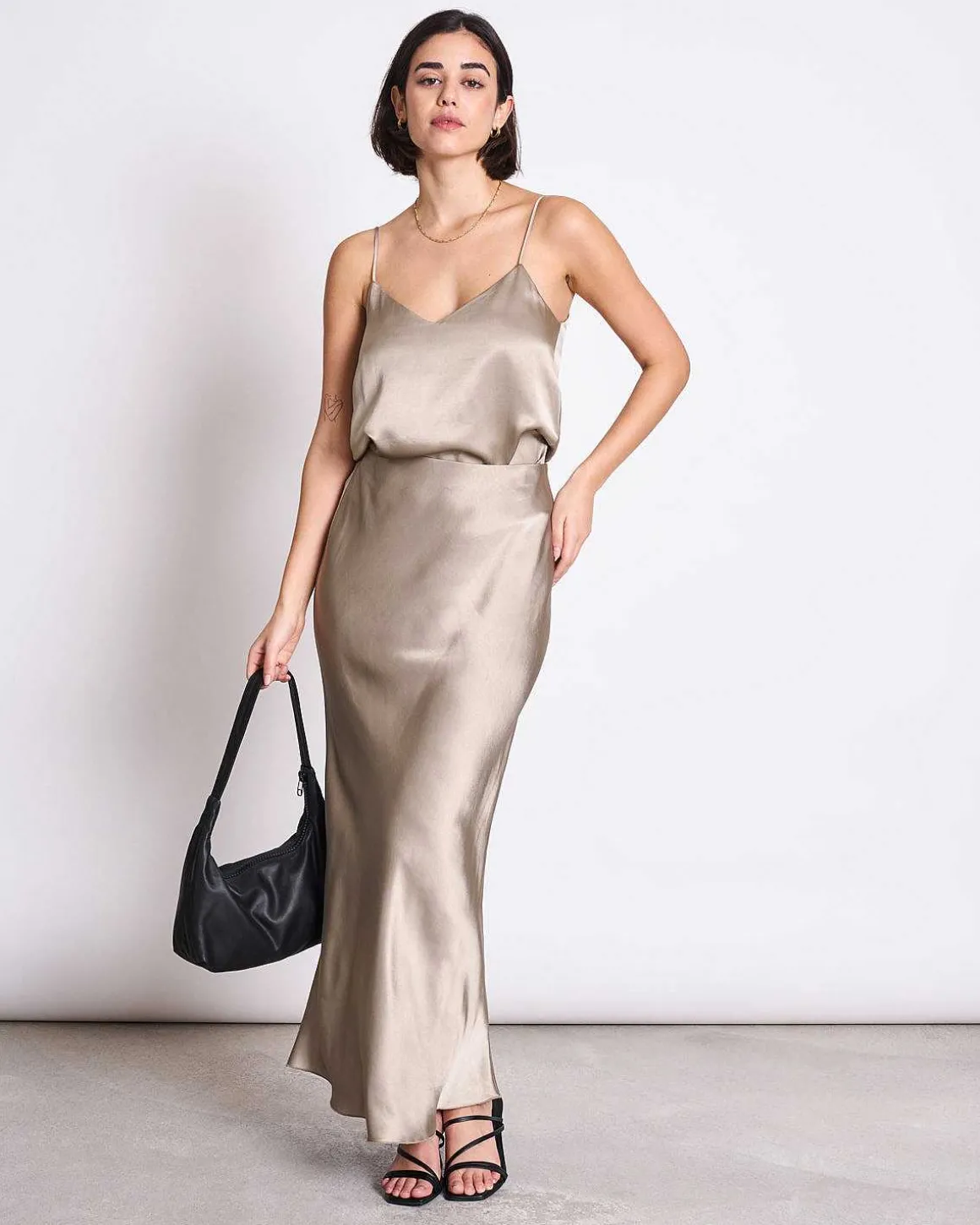 Slip Top Maud Silver Grey