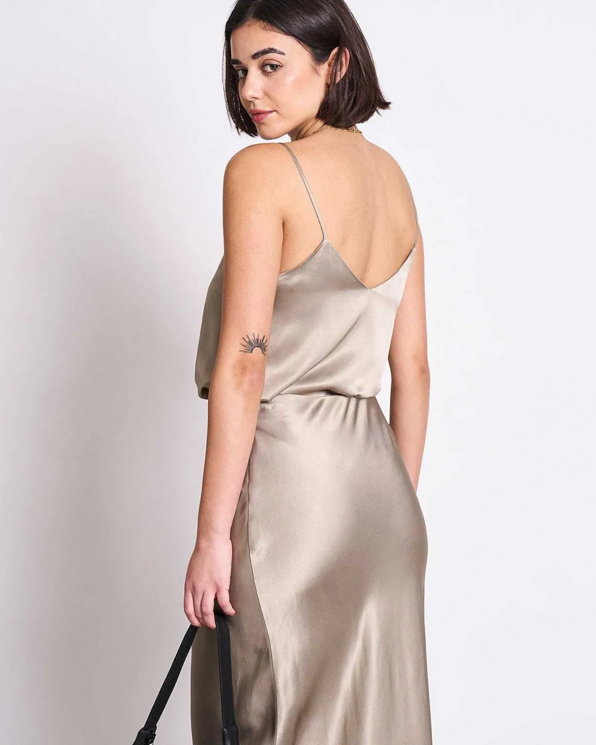 Slip Top Maud Silver Grey