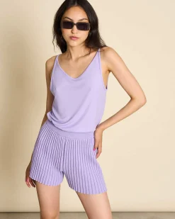 Slip Top Triangle Flow Lavender