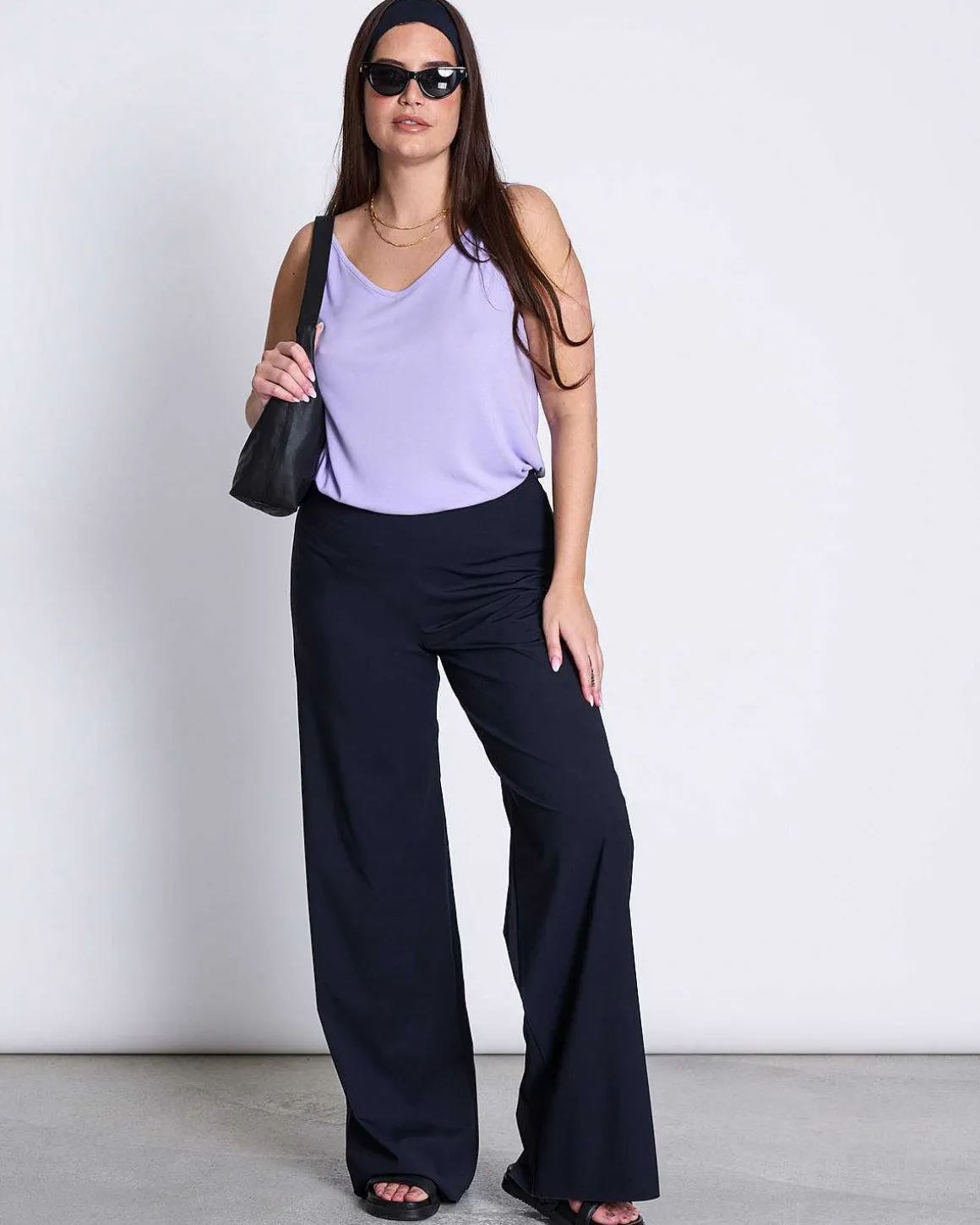 Slip Top Triangle Flow Lavender