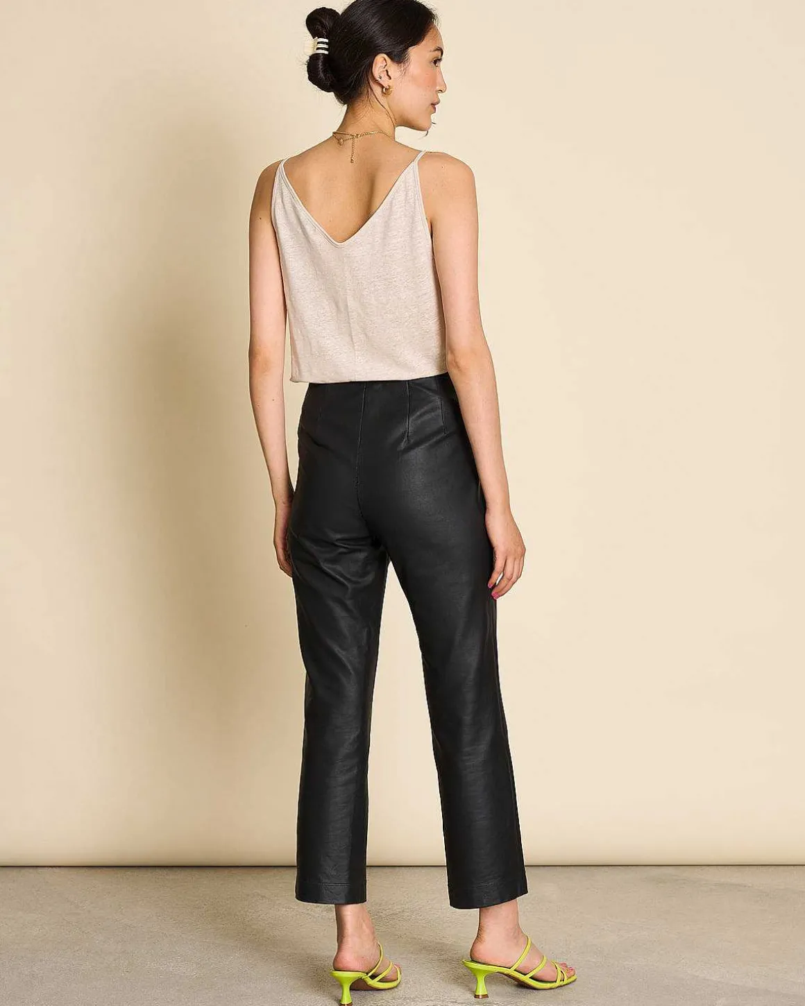 Slip Top Triangle Linen Ivory Gots