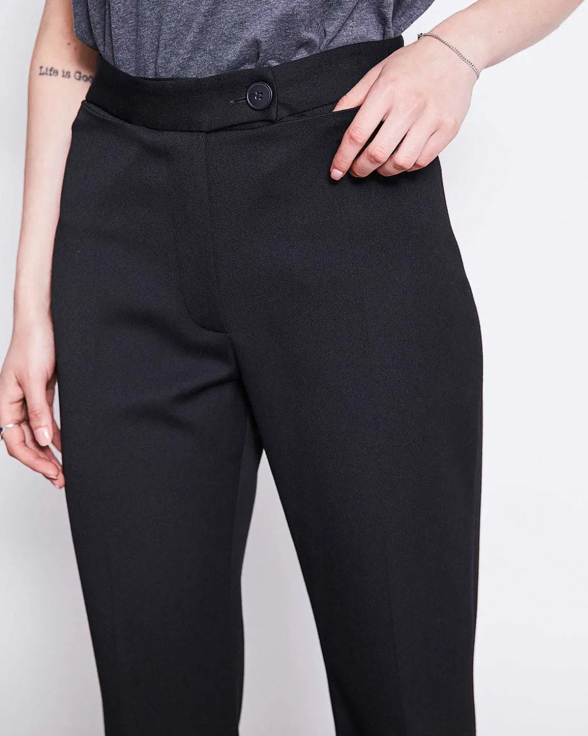 Slit Pants Douro Black