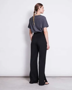 Slit Pants Douro Black