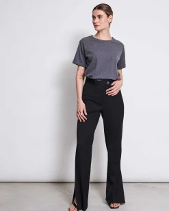 Slit Pants Douro Black