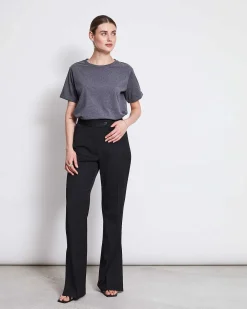 Slit Pants Douro Black