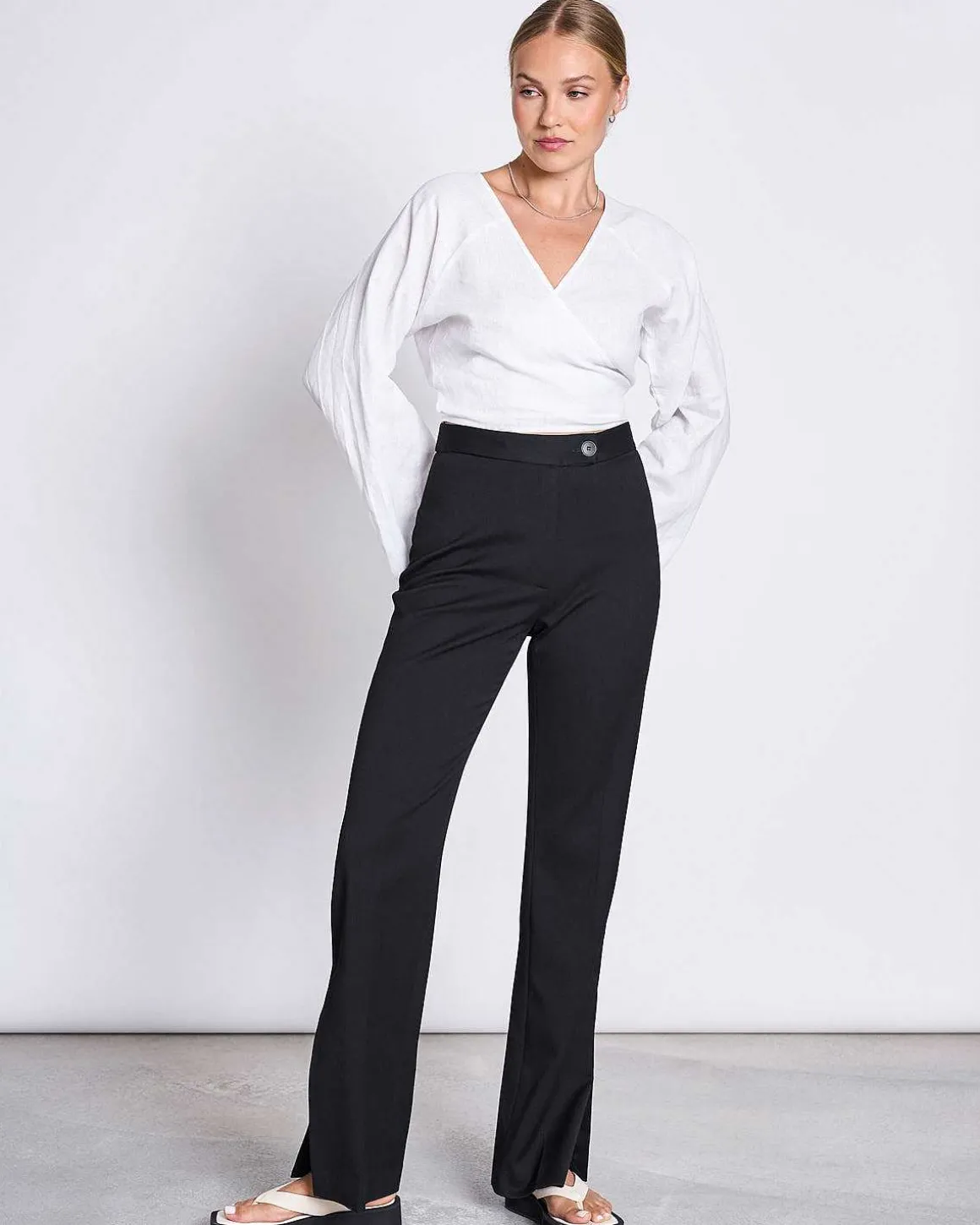 Slit Pants Douro Black
