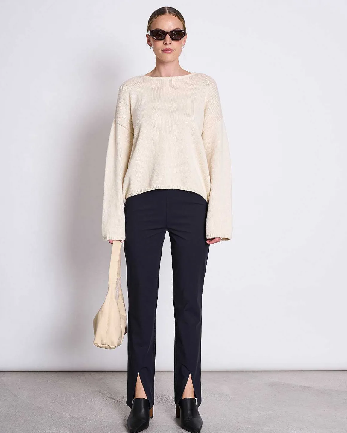 Slit Pants Rhue Black