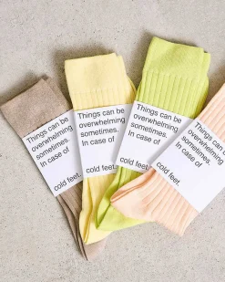 Socks Faded Lemon For Men