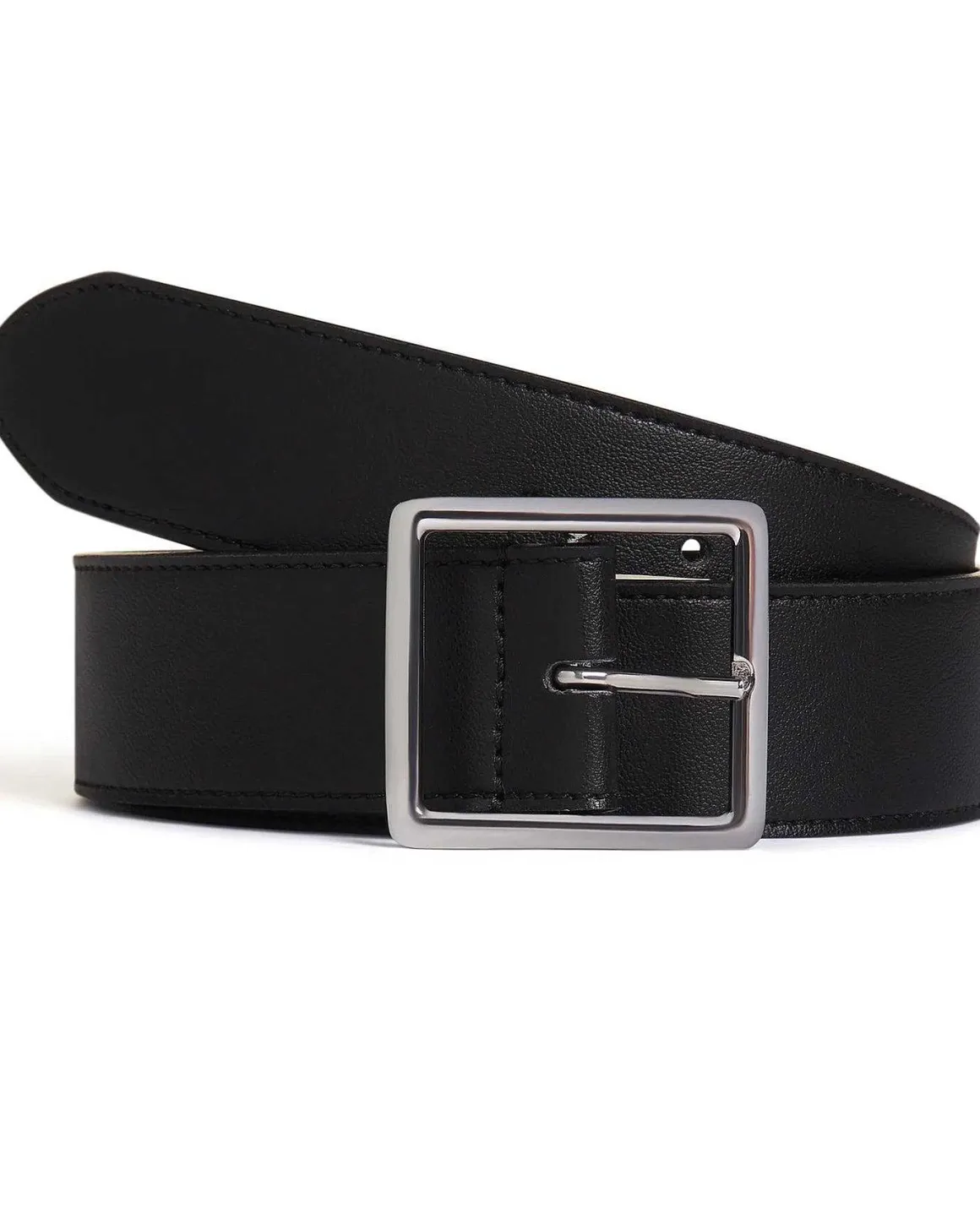 Square Buckle Belt Black