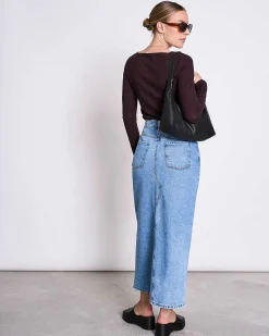 Square Neck Longsleeve Fria Espresso