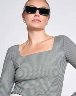 Square Neck Longsleeve Fria Sea Spray