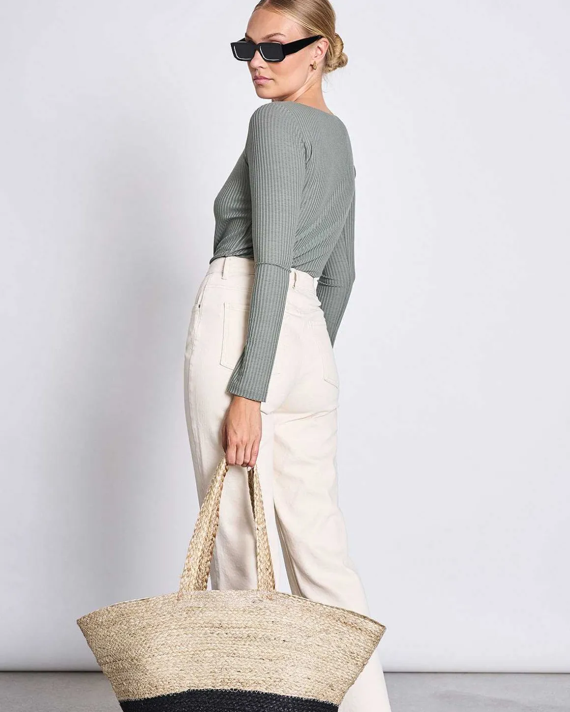 Square Neck Longsleeve Fria Sea Spray