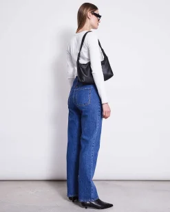 Straight Leg Jeans Alba Mid Blue