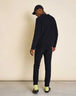 Sweatshirt Toulon Rib Black For Men