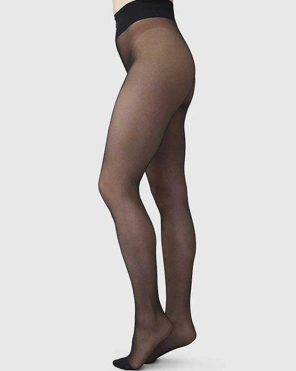 Swedish Stockings Ladder Resistant Tights Malva Black