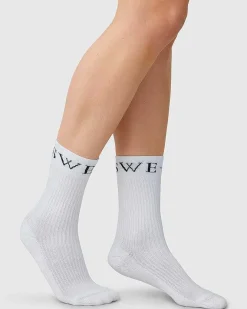 Swedish Stockings Socks Bella White