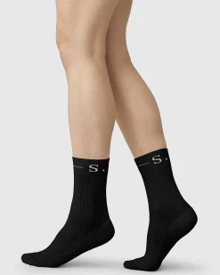 Swedish Stockings Socks Bella Black