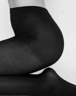 Swedish Stockings Stina Organic Cotton Tights Black