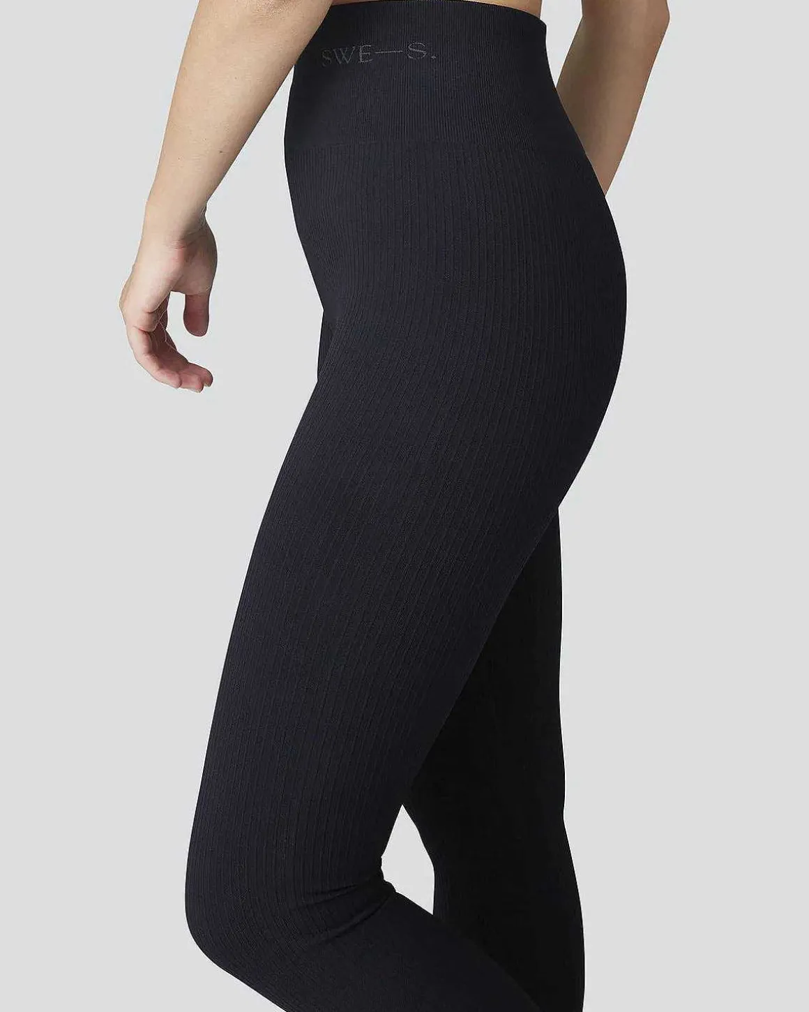 Swedish Stockings Tyra Rib Leggings Black