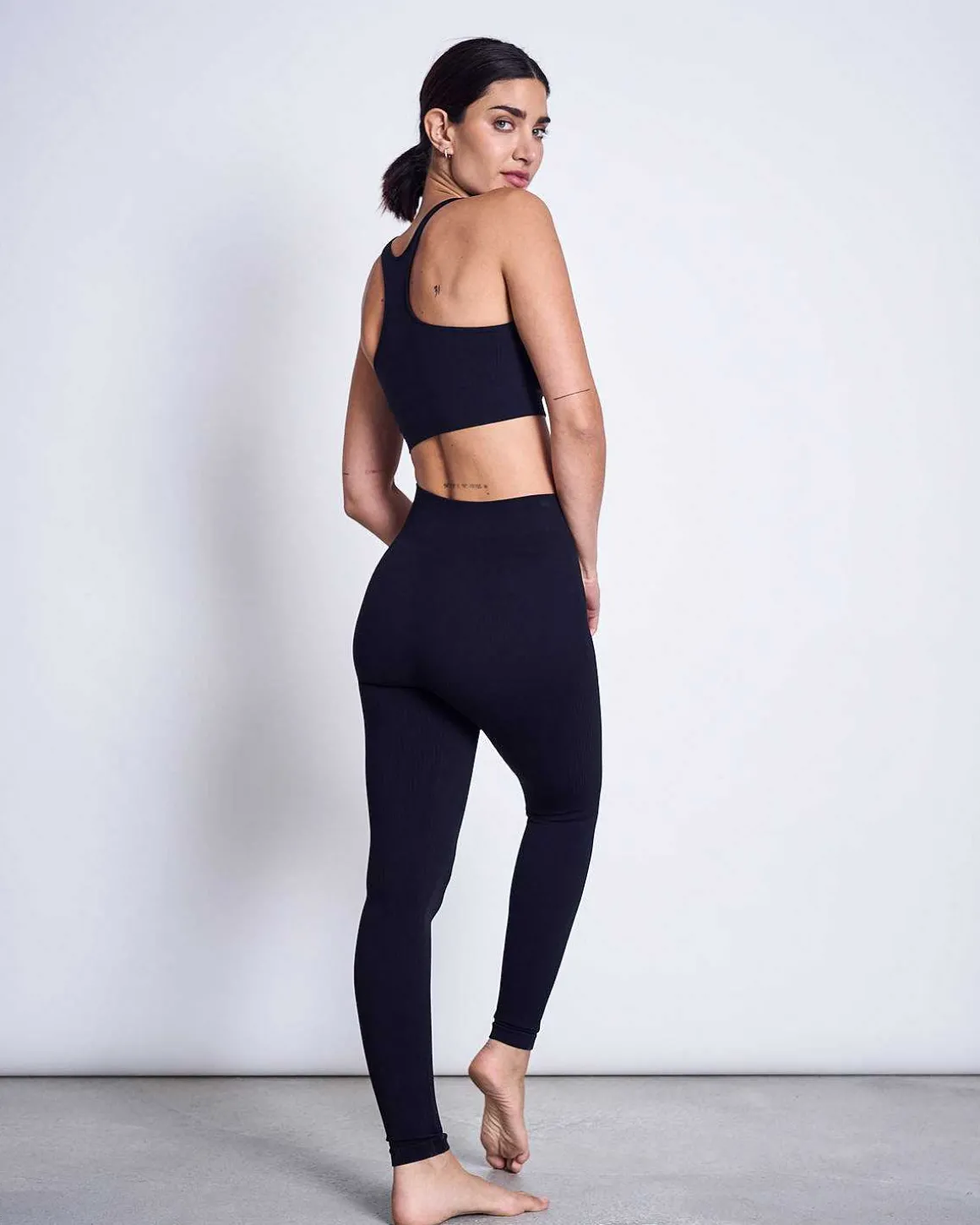 Swedish Stockings Tyra Rib Leggings Black