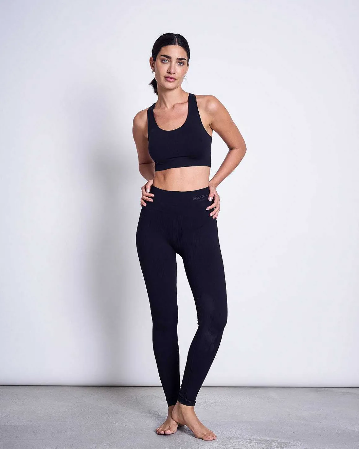 Swedish Stockings Tyra Rib Leggings Black