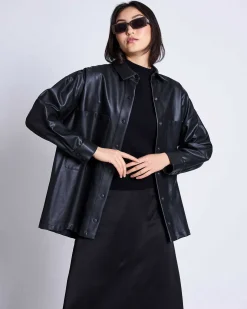 The Vegan Coated Jacket Black
