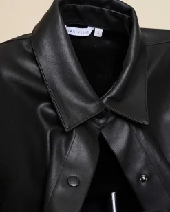 The Vegan Coated Jacket Black