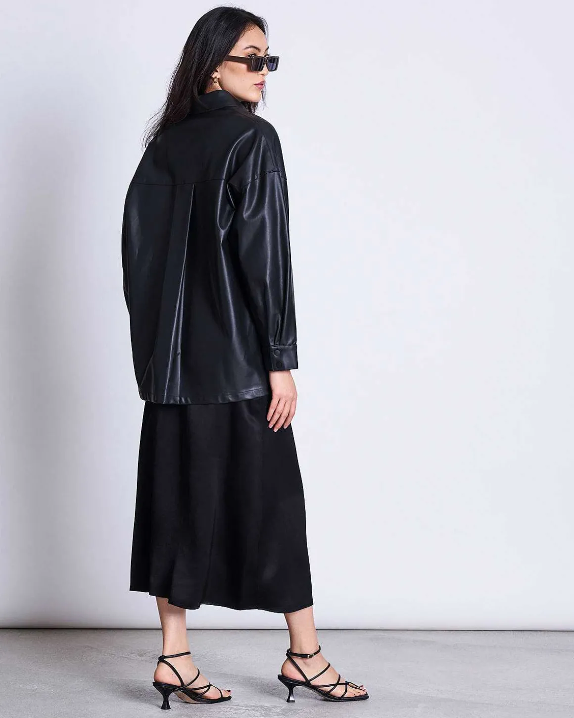 The Vegan Coated Jacket Black